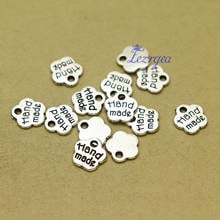 100pcs/lot--8mm, flower cham,Antique silver plated Hand Made charms,DIY supplies, Jewelry accessories 2024 - buy cheap