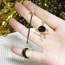 New Korean Earings Fashion Jewelry Star Moon Brinco Asymmetric Earring Drop Pendientes Tassel Earings For Women Wholesale 2024 - buy cheap