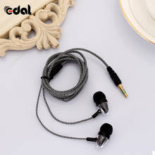 In-ear Earphone 3.5mm Stereo Bass Headphone Noise Isolating Reflective Fiber Cloth Line For MP3/mp4 Earbuds Headset 2024 - buy cheap