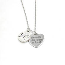 New Arrival Friends charm Necklace Stainless Steel Chain Always my sister forever my friend Necklace Best Friend Gifts 2024 - buy cheap