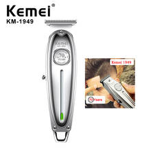 Kemei-1949 Barber Clippers Professional Hair Clipper All Metal Mens Electric Hair Trimmers 0mm Baldheaded Haircut Machine 2024 - buy cheap