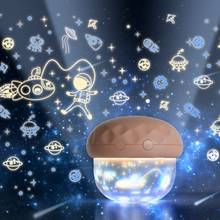 LED Projection Lamp Night Light Projector Gwiazd Bedroom Decoration Mushroom Lights Lighting Lampka Nocna Kids Baby Gift 2024 - buy cheap