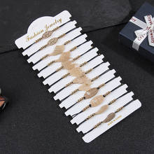 12pcs/Lot Handmade Woven Bracelet Gold Color Butterfly Tree of Life Pendant Charm Bracelet For Women Men Adjustable Jewelry Gift 2024 - buy cheap