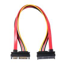 Cabo de extensão de 22pin sata, conector macho para fêmea 7 + 15 pinos serial ata sata, combo de alimentação de dados 2024 - compre barato