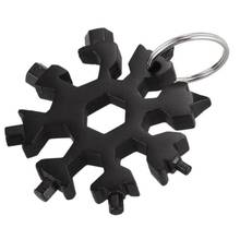 18 In 1 Snowflake Snow Wrench Tool Spanner Hex Wrench Multifunction Camping Outdoor Survival Tool Bottle Opener Screwdriver Tool 2024 - buy cheap