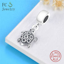 Fit Original  Charms Bracelet 925 Sterling Silver Tortois Horse Charm Dangle Pendant Berloque DIY Jewelry Making 2024 - buy cheap