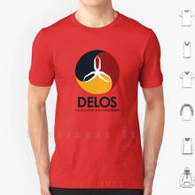 Camiseta de algodón para hombre, prenda de vestir, estilo Retro, con estampado de Delos Light Variant, tallas S a 6xl, modelo West World 1973 2024 - compra barato