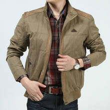 Мужская хлопковая куртка в стиле милитари, повседневная куртка большого размера 4XL для весны и осени 2024 - купить недорого