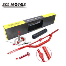 SCL MOTOS Universal Motorcycle handlebar+throttle cable handle+Handle grip throttle Kit Motorcycle Accessories 2024 - buy cheap