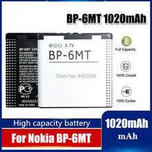 BP-6MT 1050mAh Battery For Nokia N81 N82 N81-8G E51 E51i 6720 6720C BP 6MT Cell Phone Accumulator Battery 2024 - buy cheap