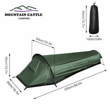 Ultralight Camping Tent Backpacking Tourist Tent Outdoor Sleeping Bag Bivy Bag Tent Waterproof Single Person Travel Bivvy Tent 2024 - buy cheap