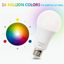 Wifi Smart Light Bulb Dimmable Bluetooth LED Lamp E27 Color Changing Lamp Magic Bulb AC85V-265V Operate Alexa Google Assistant 2024 - buy cheap