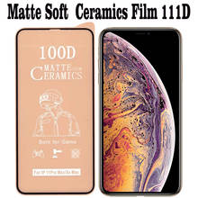 50 Pçs/lote Cerâmica Macia Matte Film Proteção Para IPhone 13 11 12 Pro Max Max X XR XS 7 8 Mais Protetor de Tela de Vidro Temperado 2024 - compre barato