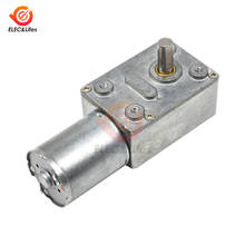 Motor de engrenagem sem fim de 12v dc, motor elétrico de alto torque, engrenagem de metal, reversa, micro motor dc com 5/10/15/20/30/50/4632/370/100 rpm, 150-200/250 2024 - compre barato