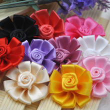 20 pcs Mix Satin Ribbon Flowers Bows Craft Sewing Appliques 38mm A310 2024 - buy cheap