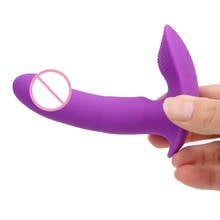 Vibrador vestível para mulheres, vibrador de silicone para ponto g e clitóris, massagem vaginal, estimulador, brinquedos sexuais para mulheres 2024 - compre barato