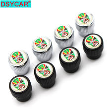 DSYCAR 4Pcs/Set Car Styling Zinc Alloy Car Tire Valve Caps Wheel Tires Tire Stem Air Cap Airtight Covers 2024 - buy cheap