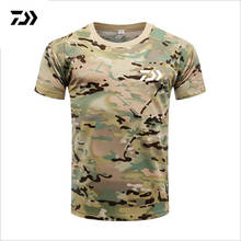 Men DAIWA Fishing T Shirt Summer Man Short Sleeve Camouflage Fishing Clothing Outdoor Sport Breathable Quick Dry Fishing Clothes 2024 - buy cheap