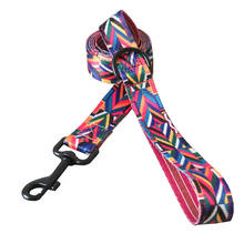 Rainbow Printed Dog Leash Rope Adjustable Dog Collar Car Safety Seat Belt for Small Medium Puppy Walking Leads Pet Products 2024 - buy cheap