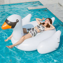Rooxin гигантский Лебедь надувной матрас для бассейна поплавок круг для плавания воздушная кровать летние пляжные вечерние плавучий ряд лодка плот 2022 - купить недорого