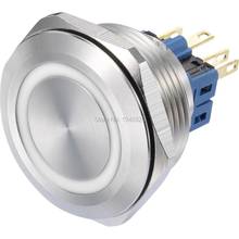 30MM Large White Ring Momentary Self Locking 1NO1NC Vandal Resistant Push Button Metal Switch 6V/ 12V/ 24V/ 110V/ 230V 2024 - buy cheap