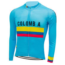 2019 Long sleeves Cycling Jersey top bike wear cycling clothing  Bicycle clothes winter fleece and no fleece thin MTB 2024 - buy cheap