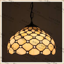 Tiffany Stained Glass Blue Ceiling Glass Lamps Mediterranean Style 20/30/40/50/60cm With E27 Led Chain Pendant Light Luminarias 2024 - buy cheap