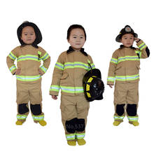 Crianças bombeiro uniforme halloween festa de natal trajes cosplay meninos bombeiro sam polícia vestir desempenho engenheiro roupas 2024 - compre barato