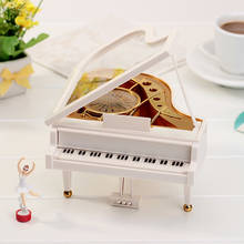 Wholesale Miniature Model Mechanism Piano Music Box Classical Movement Girl Ballerina Music Box Figurines Home Decoration Gifts 2024 - buy cheap