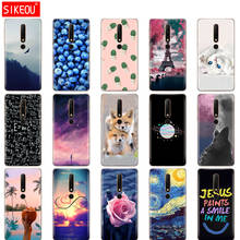 Funda de silicona suave para móvil, carcasa trasera del teléfono con estampado de carcasas pintadas para Nokia 6, 7, 8, 9, 2017, nokia 6, 2018, 6,1, 2,1 2024 - compra barato