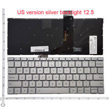GZEELE US Keyboard for XIAOMI AIR 12.5 keyboard silver English 9Z.ND6BV.001 NSK-Y10BV with backlight US Layout BACKLIT 2024 - buy cheap