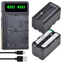 Batmax 5200mAh NP-F750 NP-F770 F750 Battery+New LED Dual USB Charger for Sony NP F970 F960 F550 F570 QM91D CCD-RV100 TRU47E 2024 - buy cheap