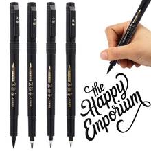Juego de bolígrafos suaves para caligrafía, suministros de arte extrafinos para profesores de escuela, diseño de firma, aprendizaje, 4 Uds., FB806 2024 - compra barato