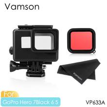 Vamson  for Go Pro 60m Underwater Waterproof Case for GoPro Hero 7 6 5 Black Accessory Kit Diving Protective Cover Housing VP633 2024 - buy cheap