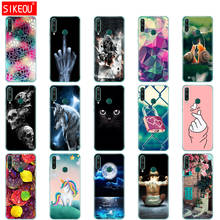 For Huawei Y6P Case 6.3" Soft Silicon Tpu Phone Cover For Huawei y6p 2020 Y 6P MED-LX9N Back huaweiy6p Bumper Funda Cat Flower 2024 - buy cheap