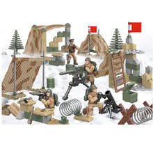 Military series Soviet Union Army Snowfield Training Base Soldier Weapon Accessories Building Blocks Bricks Toys Gifts 2024 - buy cheap