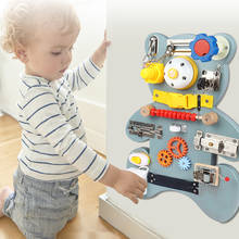 Montessori Busy Board Fine Motor Activity Sensory Toys Preschool Educational 2024 - buy cheap