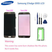 For Samsung Galaxy S7 edge G935F G935A G935FD Burn-in shadow lcd display with touch screen Digitizer 5.5'' Super AMOLED 2024 - buy cheap