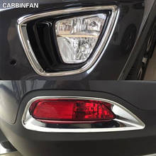 Pegatina frontal + cubierta de luz antiniebla trasera, moldura trasera cromada de ABS, accesorios de luz para KIA Sorento L 2016 2017, 4 Uds. 2024 - compra barato