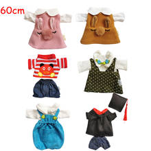 60cm Doll Clothes Outfit for Rabbit Cat Bear Plush Toys Graduation Suit Accessories Fit 1/3 BJD Dolls Girls Children Gifts 2024 - buy cheap