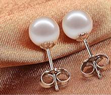 PAIR OF HUGE 10-11MM NATURAL SOUTH SEA GENUINE WHITE PEARL STUD EARRING 14k 2024 - buy cheap