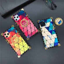 Luxury Glitter Plaid Cover Prismatic Square Case for Samsung Galaxy A02S A03S A23 A33 A53 5G A71 A12 A13 A22 A32 A42 A52 A72 A82 2024 - buy cheap