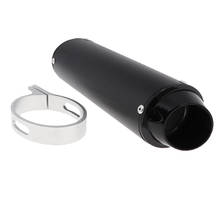 38mm  Carbon Fiber Motorcycle Scooter Exhaust Muffler Pipe W/Movable Silencer 2024 - buy cheap