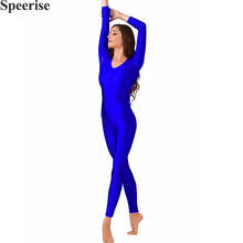 Female Dance Clothes Spandex Lycra Catsuit Ballet Leotard Adult Unitard Bodysuit Thin Section Sexy Soft Long Sleeve Dance Suit 2024 - buy cheap