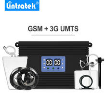 Lintratek Powerful 2G 3G Mobile Signal Repeater 80dB High Gain UMTS 2100mhz GSM 900mhz Cell Phone Booster Set Big Coverage * 2024 - buy cheap
