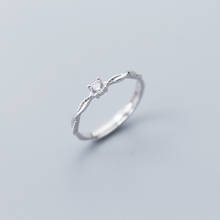 Coluswei anel de dedo espumante de luxo, anel ajustável de tamanho livre, autêntico 925 prata esterlina, joias cz claras de moda 2024 - compre barato