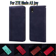 Capa em couro para zte blade a3 joy capa carteira em formato de livro para zte a3 joy case protetor de telefone coque 2024 - compre barato