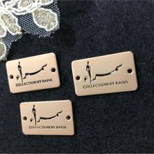 Personalize Clothes/Bag/Shoes/Jeans Accessories Customized Metal Label Zinc Alloy Tag Engraved Patch 2024 - buy cheap