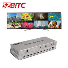 SZBITC 4K HDMI 8x1 переключатель с мультипросмотром HDMI 8 в 1 Разделитель с дисплеем 8 HD цифровой видеосигнал на одном и том же экране ИК-управление 2024 - купить недорого