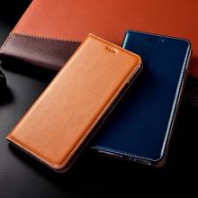 Luxury Genuine Leather Phone Case For Xiaomi Redmi S2 K20 K30 Pro GO Note 8T 7 8 Pro Flip Cover Coque 2 Card Pocket Protection 2024 - buy cheap